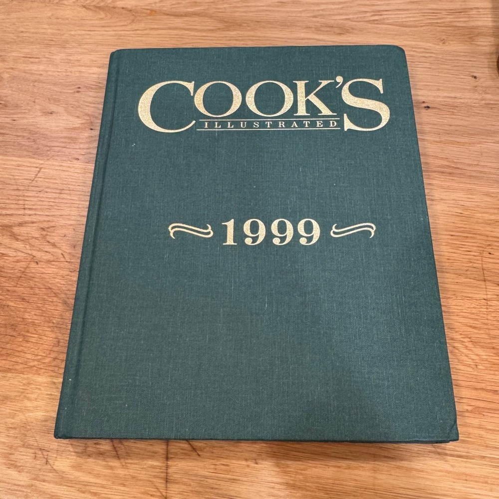Cooks Illustrated 1999 Annual Bound Edition Hardcover Cookbook Green Gold Logo